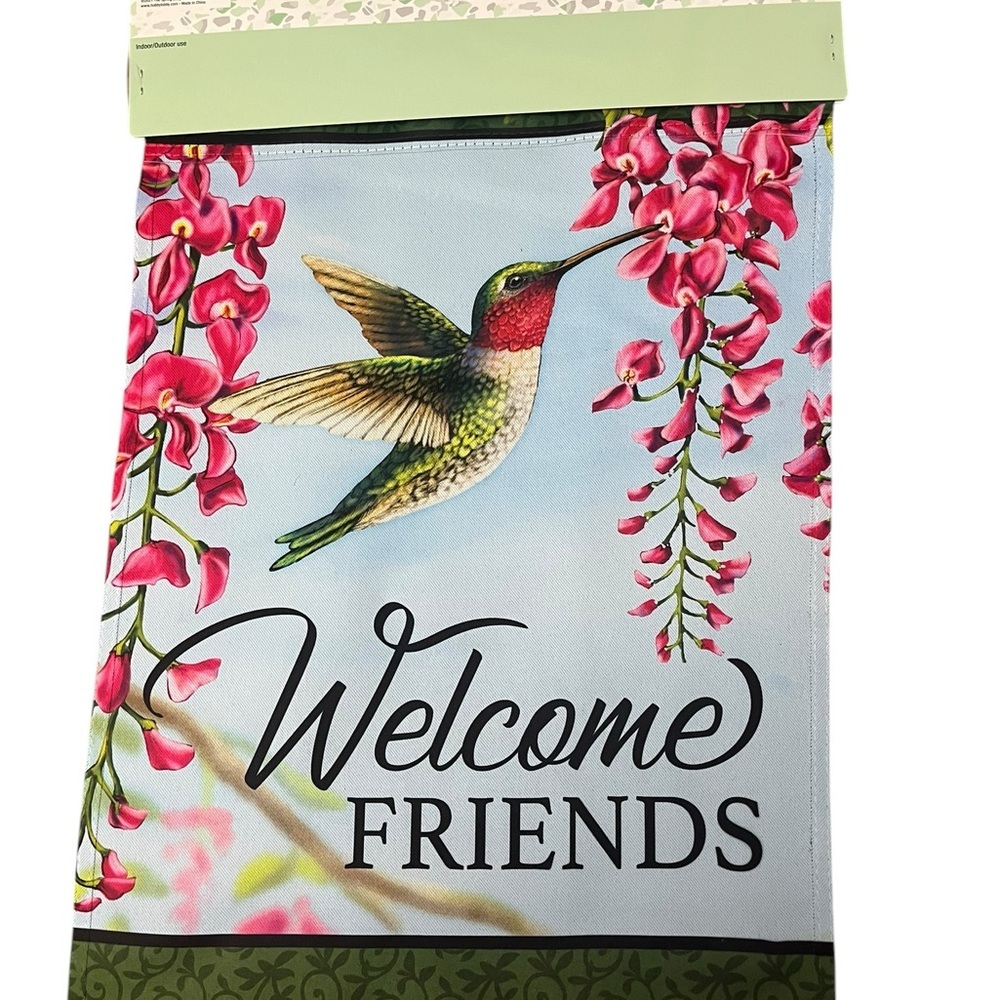 The Spring Shop Welcome Friends Garden Flag - Multicolor - Picture 2 of 3
